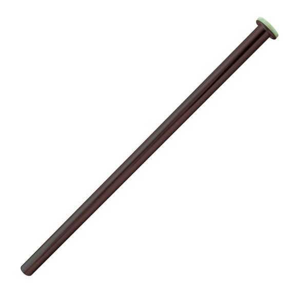 Westbrass D125-12 1/2" x 12" Brass Flat Head Toilet Riser Supply Line, Oil Rubbed Bronze