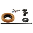 thumbnail image 1 of Westbrass Toilet Wax Ring Kit with Supply Line and 1/2" Cross Handle Angle Stop, Oil Rubbed Bronze, 1 of 15