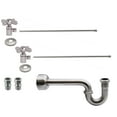 thumbnail image 1 of Westbrass Console Sink Supply Line Kit with P-Trap, Flanges and Cross Handles, Satin Nickel, 1 of 7
