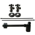 thumbnail image 1 of Westbrass Console Sink Trim Kit with European flat trap, Bullnose Lines and IPS Cross Handle Angle Stops, Oil Rubbed Bronze, 1 of 13