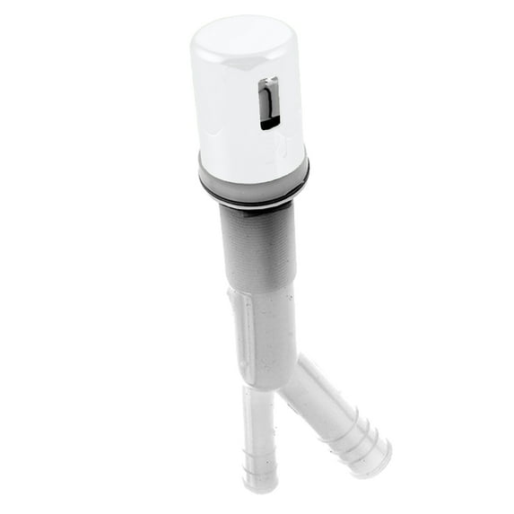 Westbrass D200P-WH-PK Plastic Air Gap with Plastic Body, Non-Skirted, Powder Coat White (2-Pack)