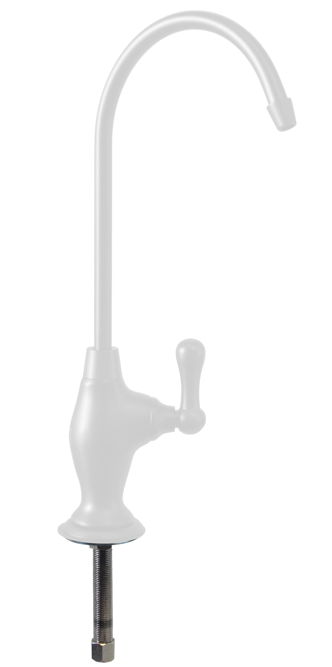 Powder Coat White Brass Single Handle Beverage Faucet