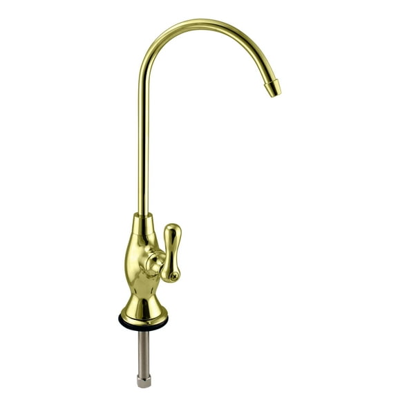 Westbrass 10" Classic 1-Lever Handle Cold Water Dispenser Faucet, Polished Brass