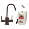 thumbnail image 1 of Westbrass 10" 2-Handle Hot and Cold Water Dispenser Faucet with Instant Heating Tank, Oil Rubbed Bronze, 1 of 9
