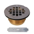 thumbnail image 1 of Westbrass D206B-26 4-1/4" Brass Key Compression Shower Drain, Polished Chrome, 1 of 11