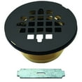 thumbnail image 1 of Westbrass D206B-62 4-1/4" Brass Key Compression Shower Drain, Matte Black, 1 of 11