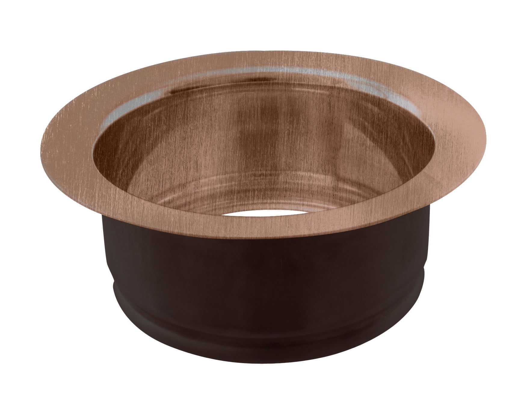 Westbrass D208-11 4-1/4" Standard Kitchen Sink Waste Disposal Flange, Antique Copper