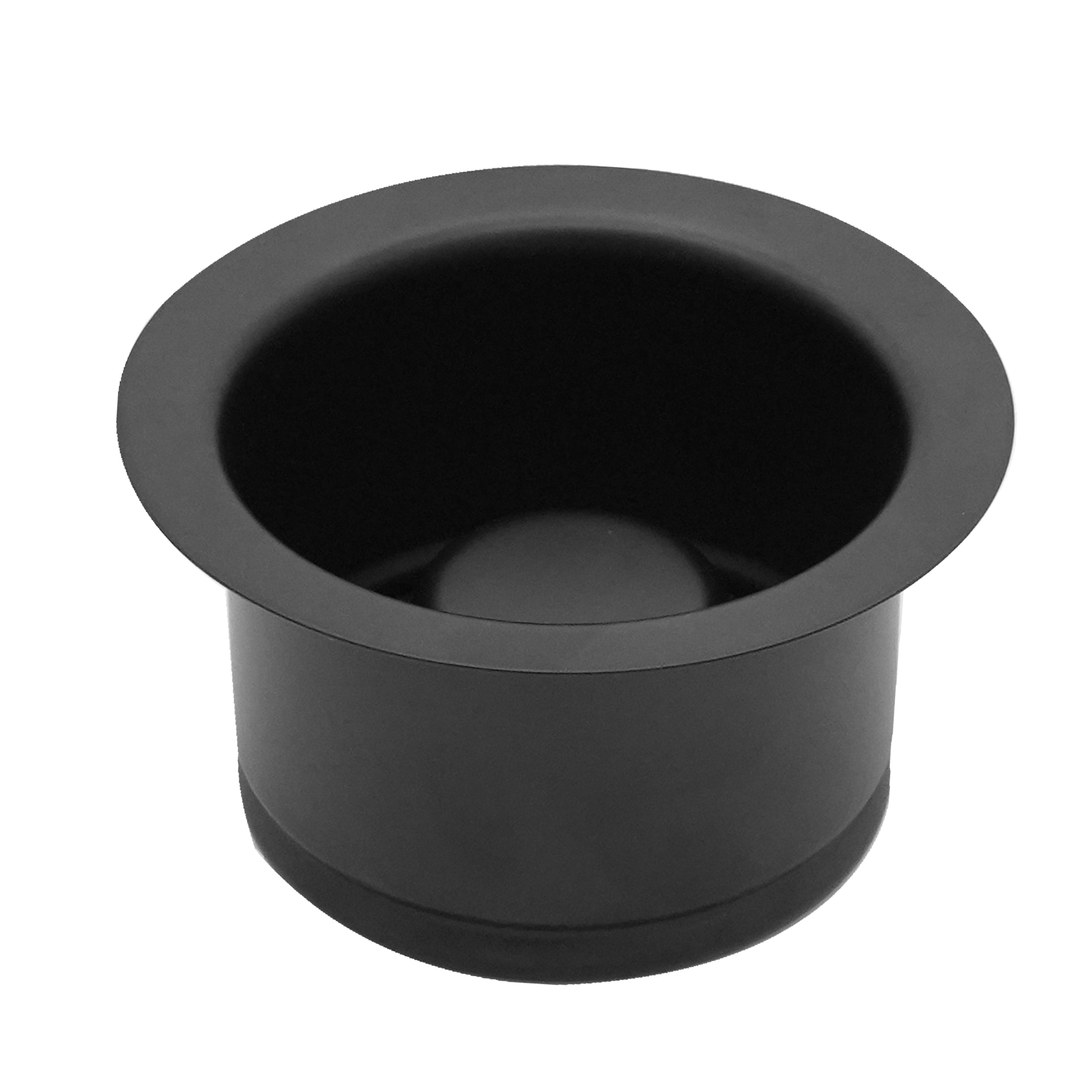 Westbrass 3-1/2 in. Extra-Deep Collar Kitchen Sink Waste Disposal Flange & Strainer  Stopper, Matte Black D2082S-62 - The Home Depot