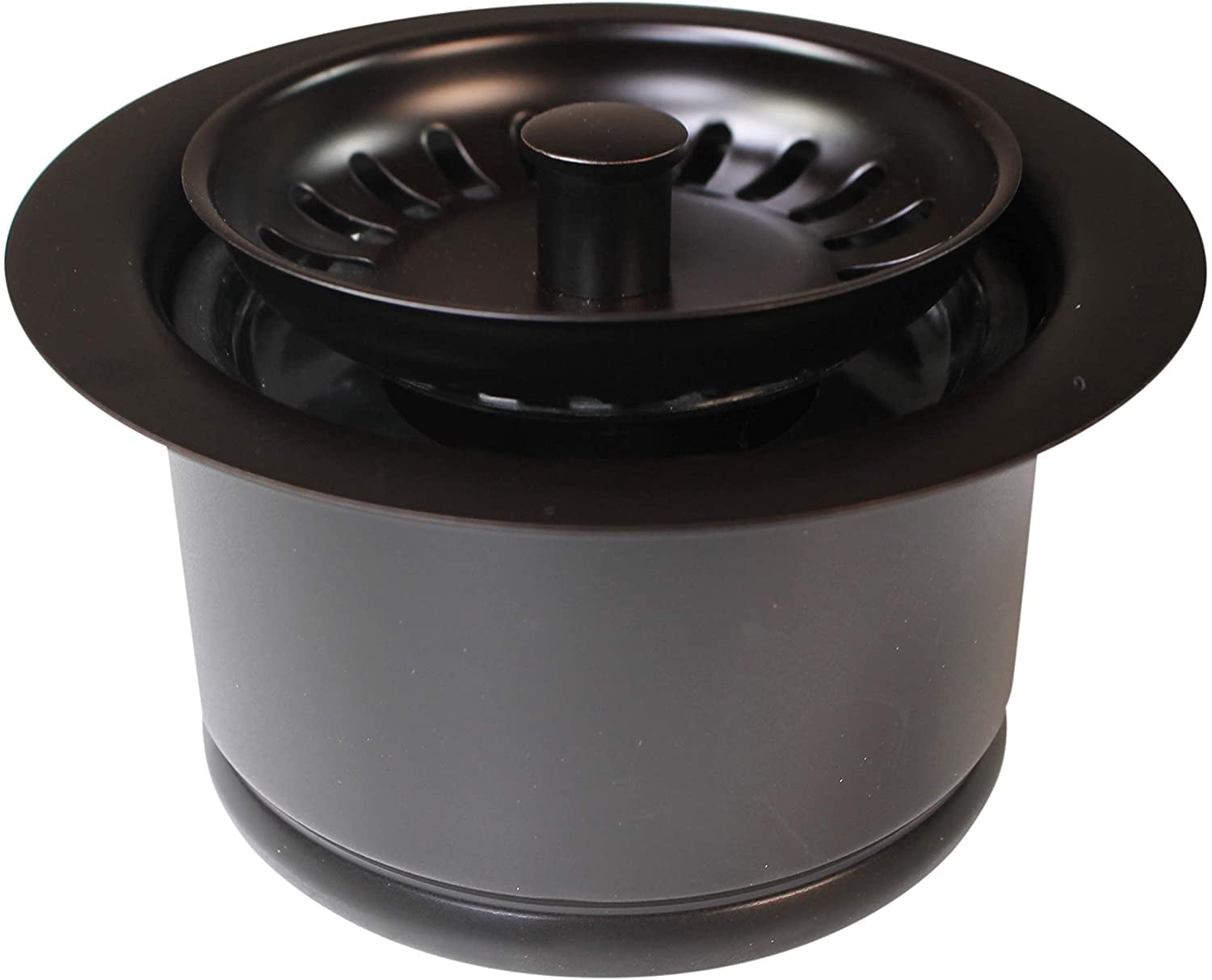Westbrass Extra-Deep Collar Waste Disposal Flange & Strainer Stopper, Oil Rubbed Bronze