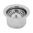 thumbnail image 1 of Westbrass Extra-Deep Collar Waste Disposal Flange & Strainer Stopper, Polished Chrome, 1 of 5