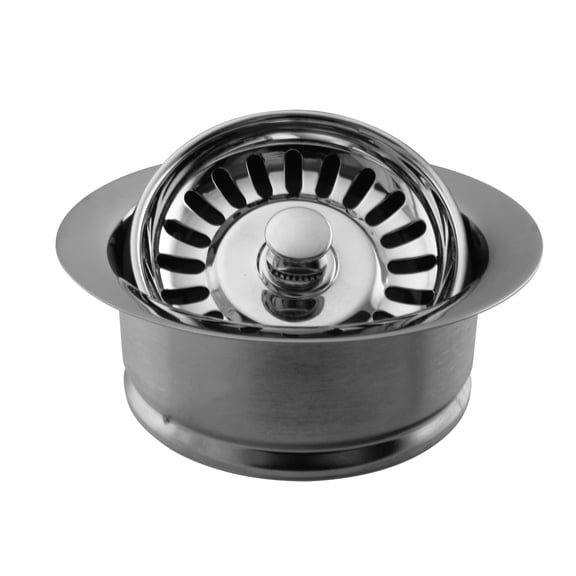 Westbrass D2089SEV-20 3-1/2" Waste Disposal Drain Flange with Basket Strainer, Stainless Steel