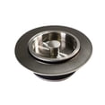 thumbnail image 1 of Westbrass Kitchen Sink Disposal Drain Flange Trim and Stopper Set, Polished Nickel, 1 of 5