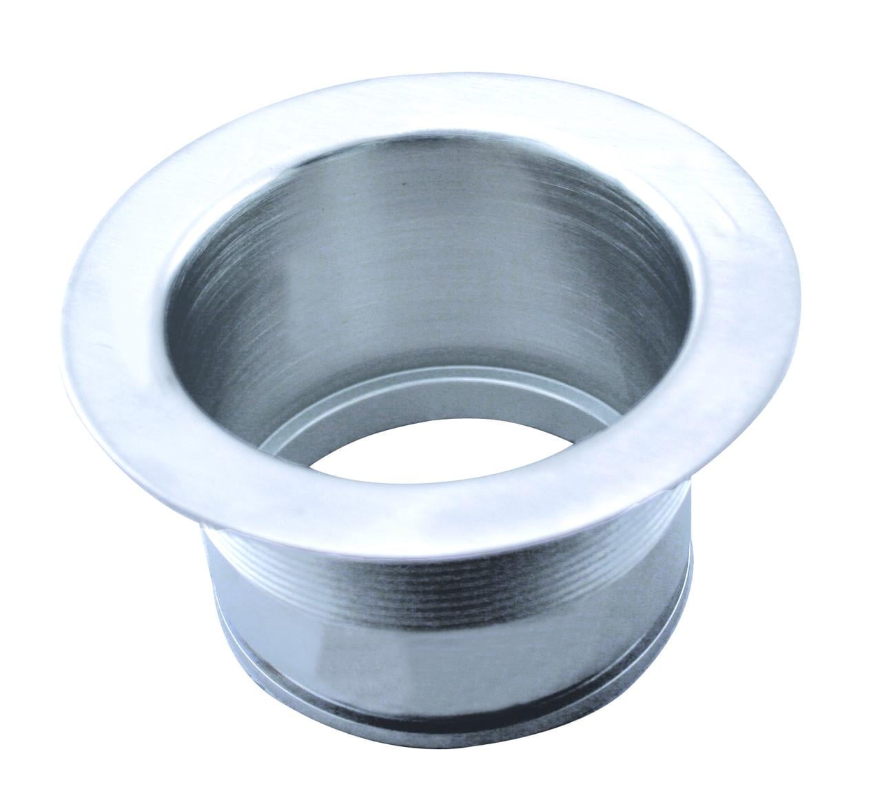 Westbrass 3-1/2" EZ-Mount Kitchen Sink Waste Disposal Drain Flange, Polished Chrome