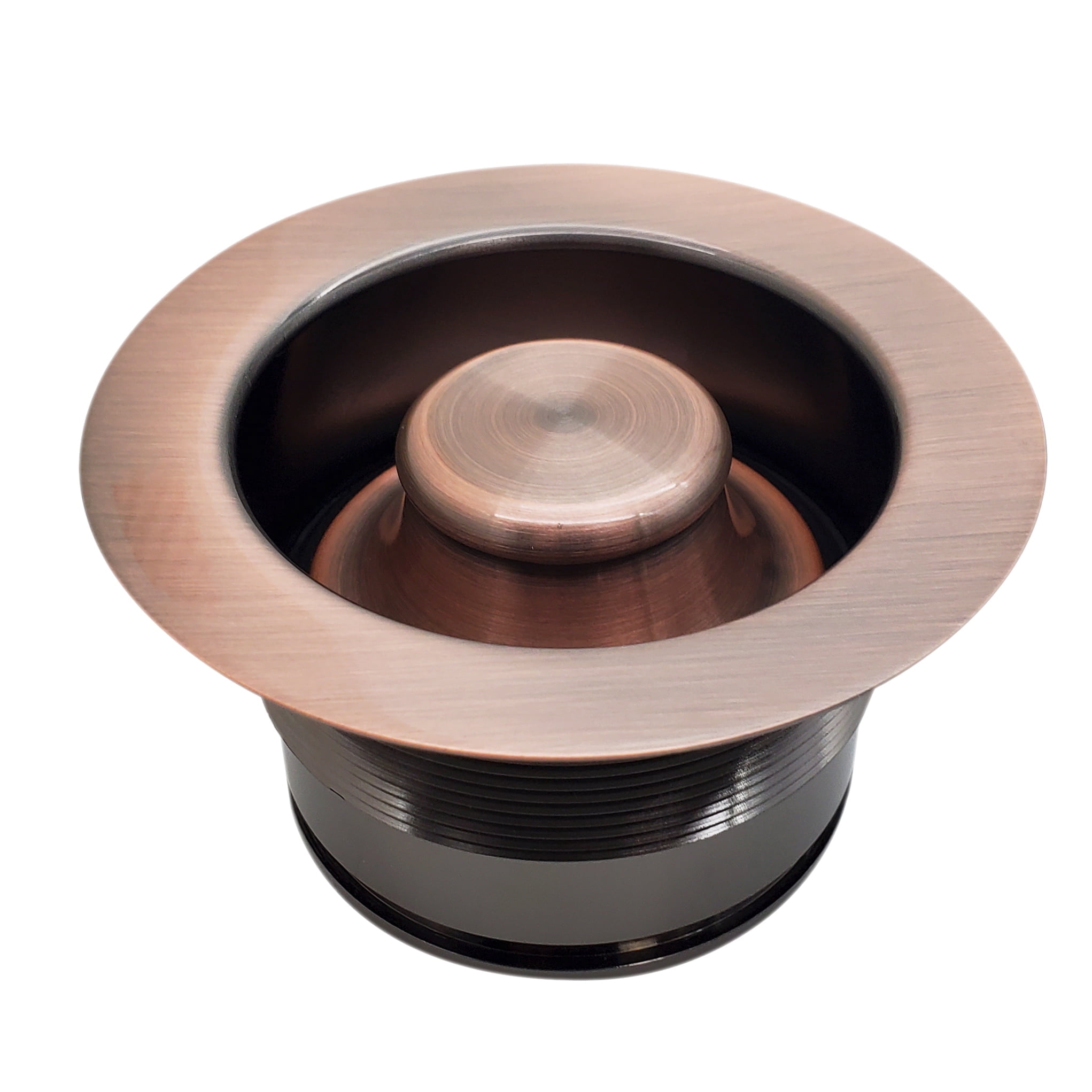 Westbrass 3-1/2" EZ-Mount Kitchen Sink Waste Disposal Drain Trim Set, Antique Copper