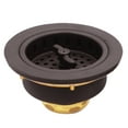 thumbnail image 1 of Westbrass 3-1/2" Wing Nut Twist Style Kitchen Drain Basket Strainer, Oil Rubbed Bronze, 1 of 16