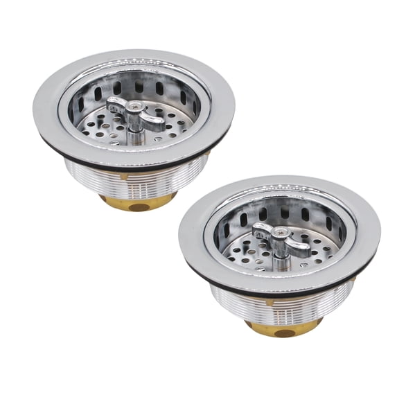 Westbrass 3-1/2" Wing Nut Twist Style Kitchen Drain Basket Strainer, Powder Coat White