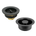 thumbnail image 1 of Westbrass Wing Nut Style Sink Strainer with Waste Disposal Flange and Stopper, Matte Black, 1 of 15