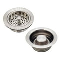 thumbnail image 1 of Westbrass Post Style Strainer with Waste Disposal Flange and Stopper, Satin Nickel, 1 of 15