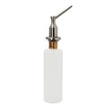 thumbnail image 1 of Westbrass Kitchen Sink Deck Mount Liquid Soap Dispenser with Refillable 12 oz Bottle, Satin Nickel, 1 of 5
