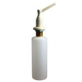 thumbnail image 1 of Westbrass Sink Mount Liquid Soap/Hand Sanitizer Dispenser with Refillable 12 oz Bottle, Powder Coat Almond, 1 of 4