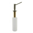 thumbnail image 1 of Westbrass D2178-05 Contemporary Kitchen Sink Deck Mounted Liquid Soap/Hand Sanitizer Dispenser with Refillable 12 oz Bottle, Polished Nickel, 1 of 3
