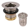 thumbnail image 1 of Westbrass Junior Bar and Laundry Sink Drain Assembly with Removable Strainer Basket, Satin Nickel, 1 of 6