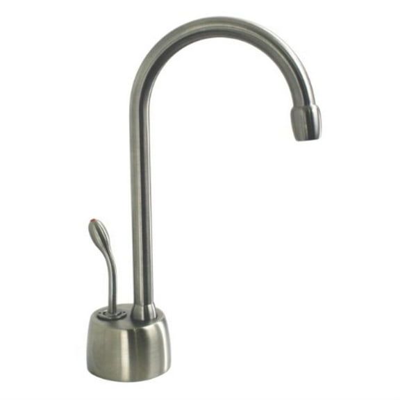 Westbrass Velosah 9" Gooseneck 1-Handle Hot Water Dispenser Faucet, Satin Nickel