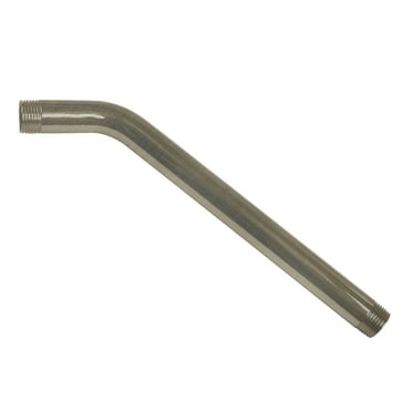 Westbrass D302-07 1/2" IPS x 10" Wall Mount Shower Arm Only, Satin Nickel