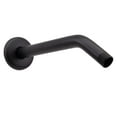 thumbnail image 1 of Westbrass D302-1-62 1/2" IPS x 10" Wall Mount Shower Arm with Sure Grip Flange, Matte Black, 1 of 12