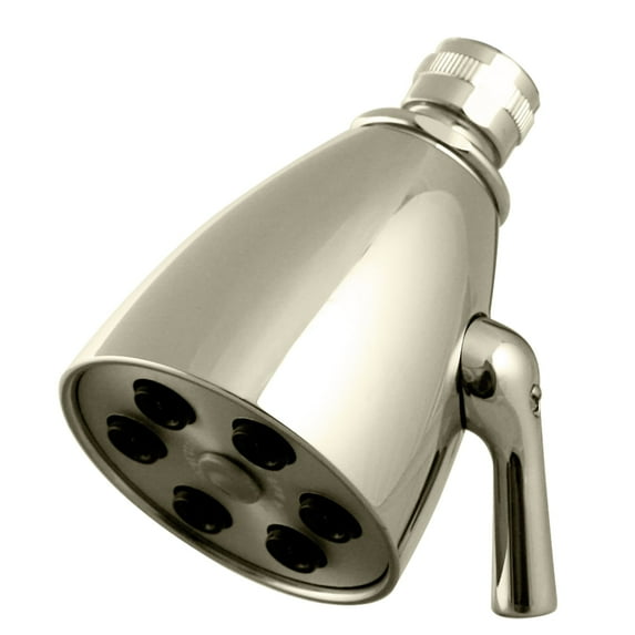 Westbrass D308-05 Speakerman Style 2-1/4" Brass 6-Jet Adjustable Shower Head, Polished Nickel