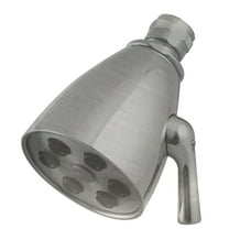 Westbrass D308-07 Speakerman Style 2-1/4" Brass 6-Jet Adjustable Shower Head, Satin Nickel
