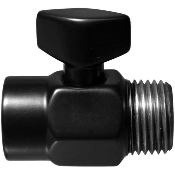 Westbrass D309-62 1/2" Shower Arm Volume Flow Control Trickle Valve, Matte Black