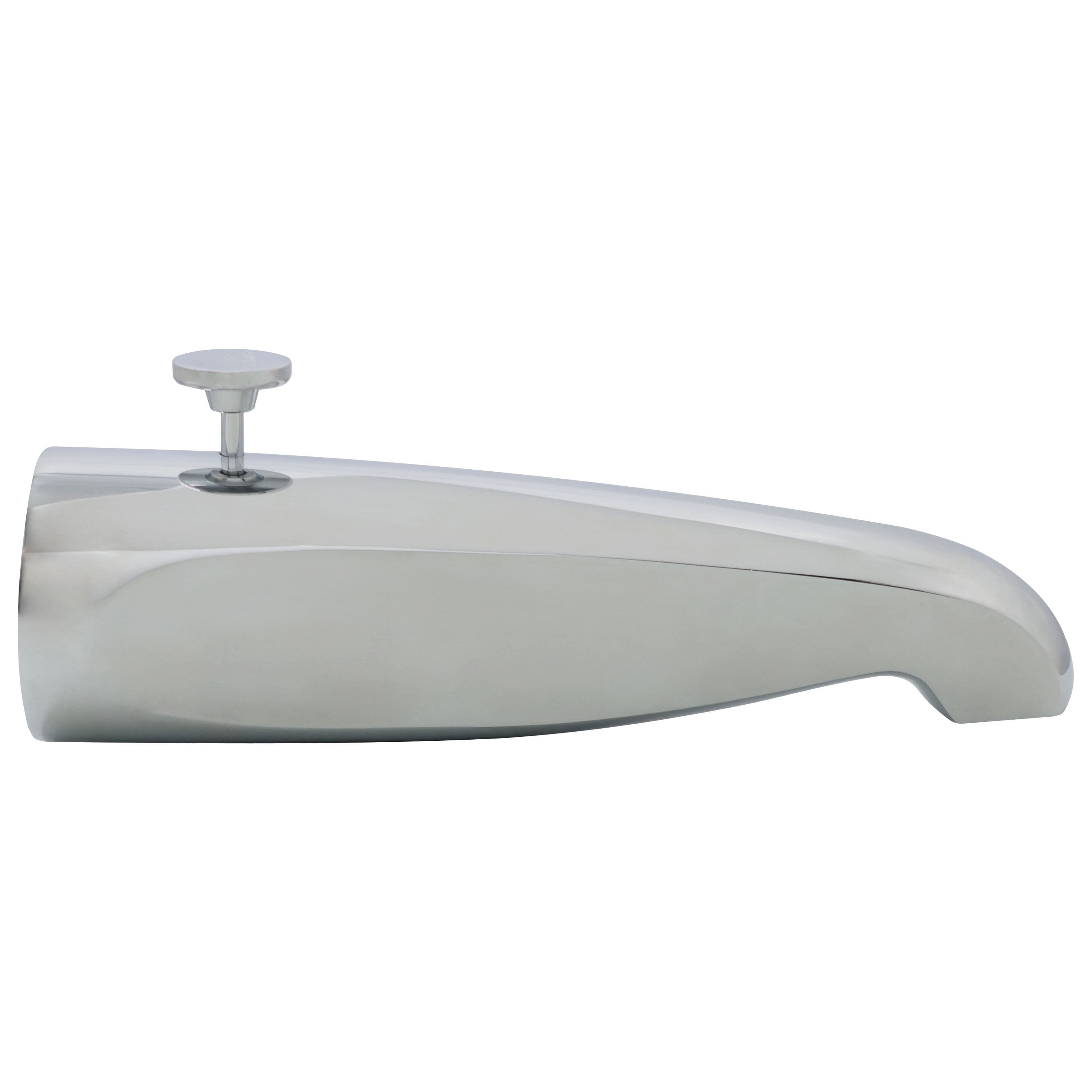 Polished Chrome Wall Mounted Tub Spout with Diverter