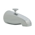 thumbnail image 1 of Westbrass D3112-07 5-1/2" Reach Brass Tub Spout with Rear Diverter, Satin Nickel, 1 of 7