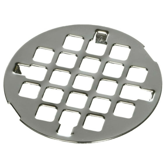 Westbrass D318-05 3-1/4" OD Casper Style Brass Snap-in Shower Grid Drain Cover, Polished Nickel