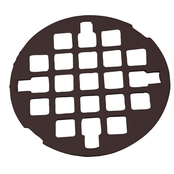 Westbrass D318-12 3-1/4" OD Casper Style Brass Snap-in Shower Grid Drain Cover, Oil Rubbed Bronze