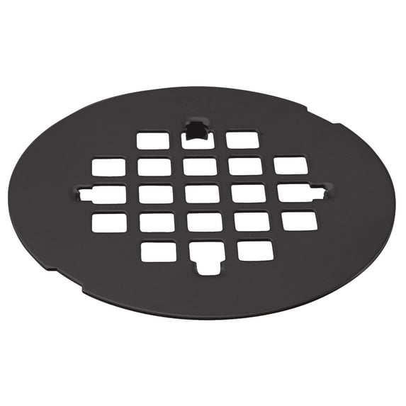 Westbrass D319-25-62 4-1/4" Brass Snap-In Shower Strainer Grid Drain Cover, Matte Black (25-Pack)