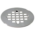 thumbnail image 1 of Westbrass D319-SS-25-CP 4-1/4" Stainless Steel Snap-In Shower Grid Drain Cover, Polished Chrome (25-Pack), 1 of 5