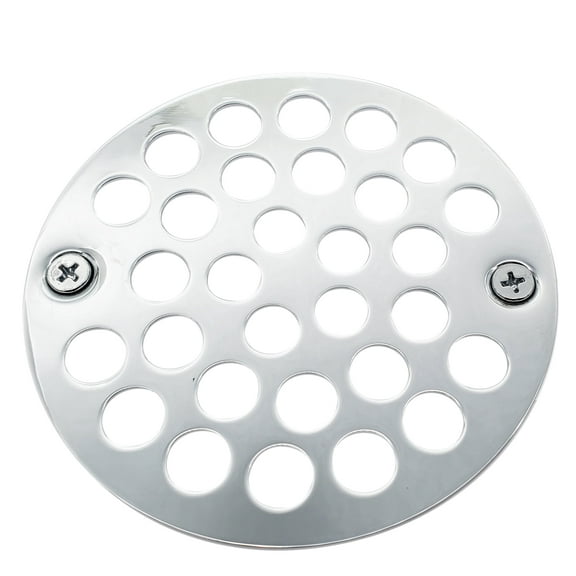 Westbrass D3192-26 4" Brass Shower Drain Cover, Polished Chrome