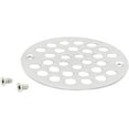 thumbnail image 1 of Westbrass D3192-50 4" Brass Shower Drain Cover, Powder Coat White, 1 of 5