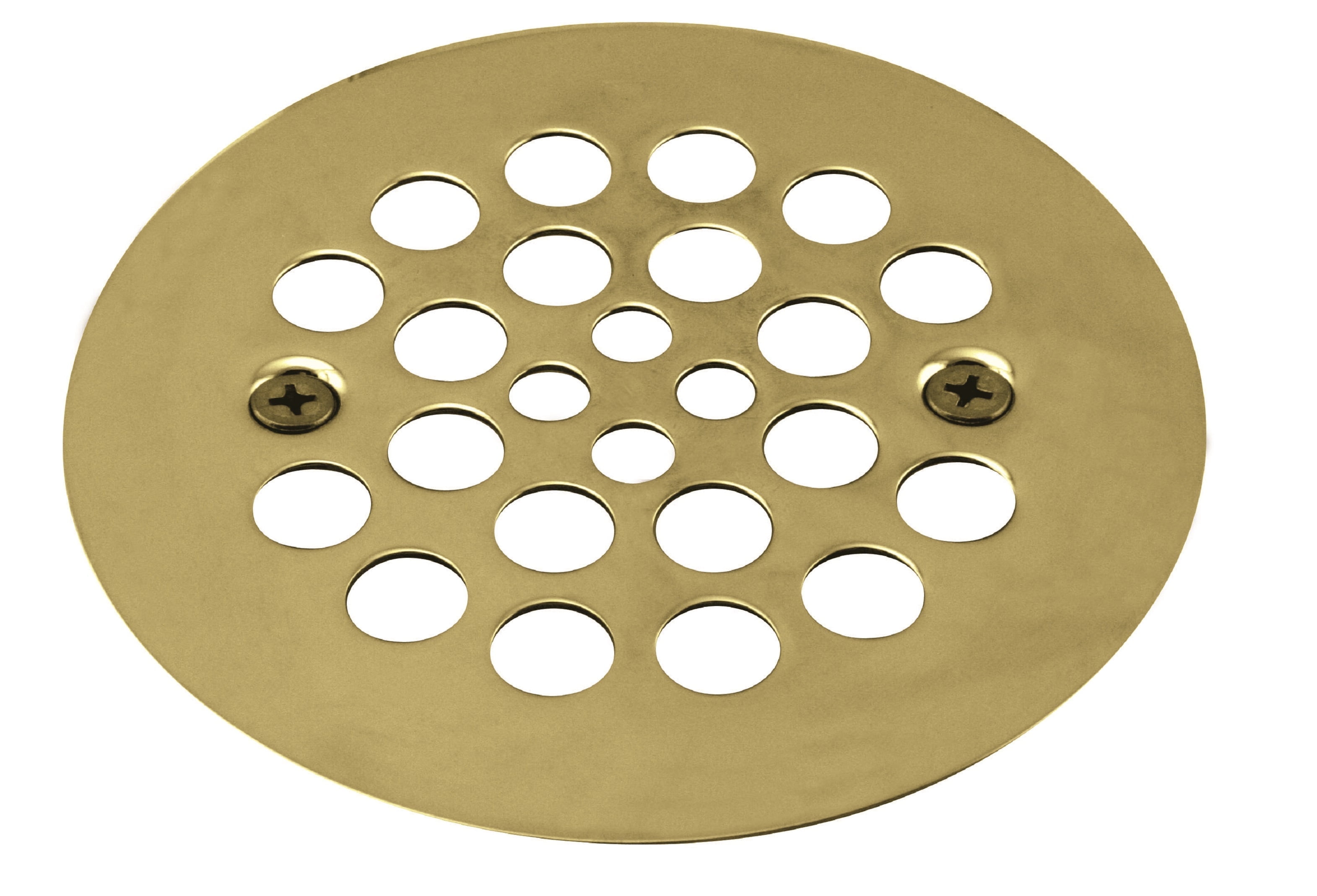 Westbrass D3193-03 4-1/4" Brass Shower Drain Cover, Polished Brass ...