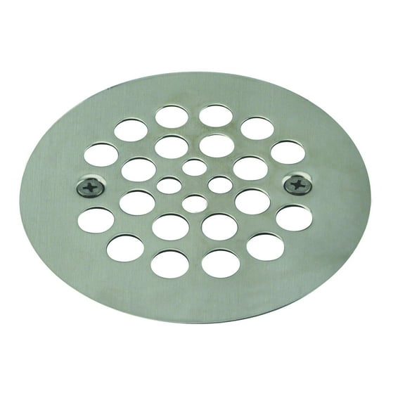 Westbrass D3193-07 4-1/4" Brass Shower Drain Cover, Satin Nickel