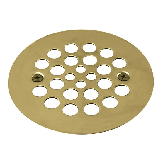 Westbrass D3193-25-03 4-1/4" Brass Shower Drain Cover, Polished Brass (25-Pack)