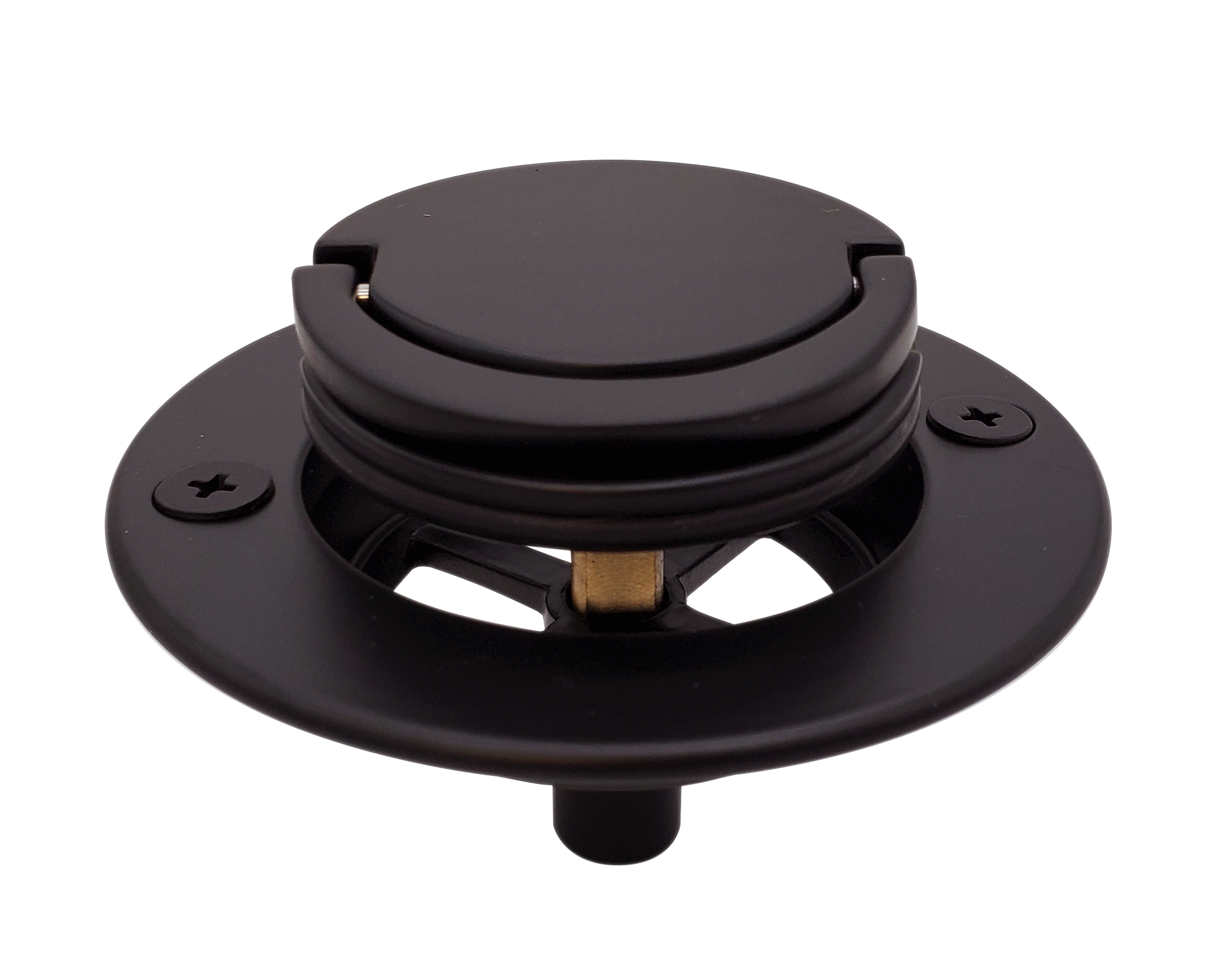 Westbrass D32012 39/16" Roman Bathtub Drain Trim Only with UShaped Flip Up Pull Handle, Oil