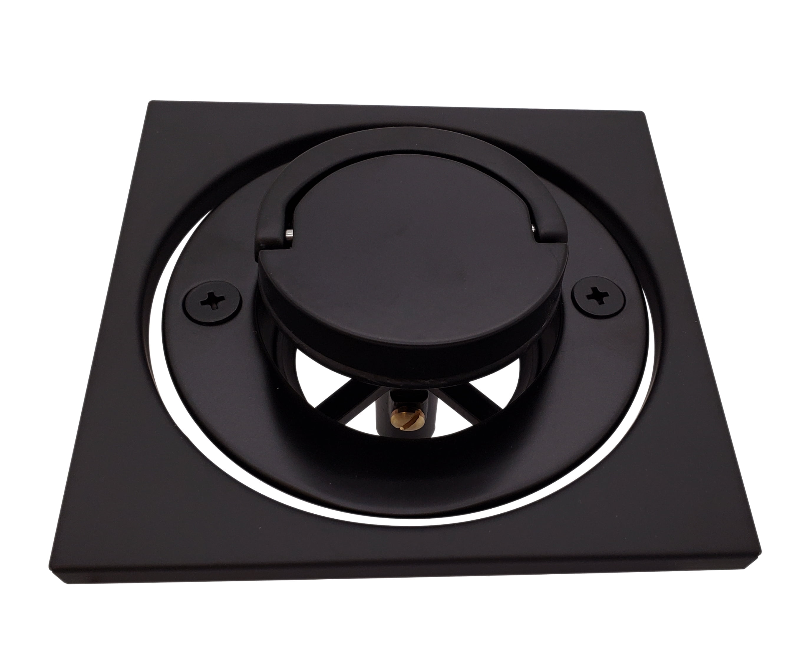 Westbrass Roman Tub Drain Trim with 4-1/4 in. O.D. Tile Square, Satin