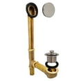 thumbnail image 1 of Westbrass 14" Brass Bath Waste & Overflow Assembly with Twist & Close Drain and Illusionary Cover, Satin Nickel, 1 of 23