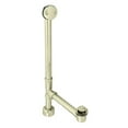 thumbnail image 1 of Westbrass 22-1/2" 17-Gauge Brass Twist & Close Drain Bathtub Assembly with 2-Hole Overflow, Polished Brass, 1 of 8