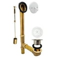thumbnail image 1 of Westbrass 14" Brass Bathtub Assembly with Trip Lever and Strainer Drain, Powder Coat White, 1 of 17