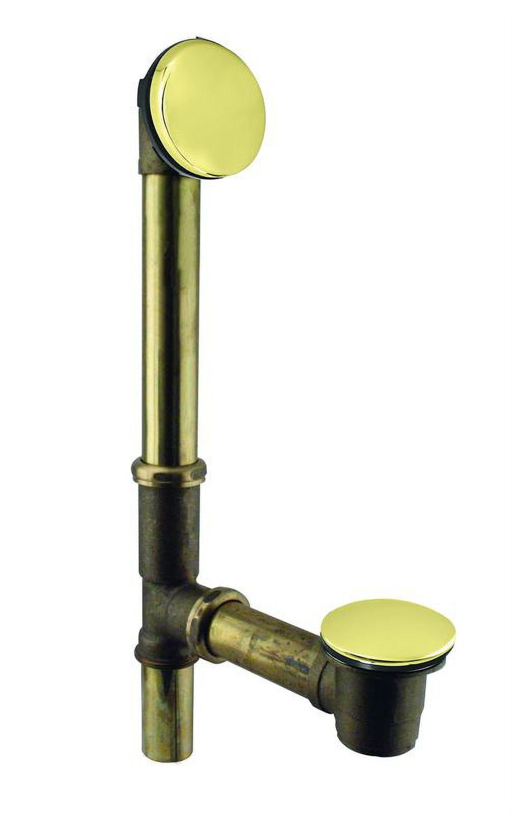 Westbrass D325H01 14" 17 Gauge Brass Bathtub Overflow Assembly with