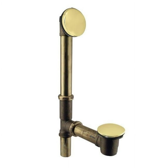 Westbrass D325H-01 14 in. Illusionary Tip Toe, PVD Polished Brass